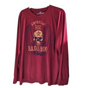 Solar Gear American Custom Steel Bad To The Bone Long Sleeve T-Shirt Men's XL
